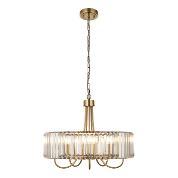 Endon 119610 - Candelabro con cadena VISCONTI, 5xE14/6W/230V, latón