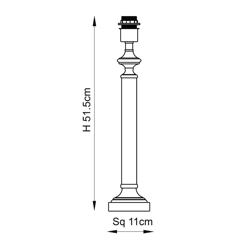 Endon 119972 - Lámpara de mesa AVEBURY 1xE27/10W/230V latón/gris