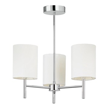 Endon 56642 - Lámpara colgante BRIO 3xE14/40W/230V cromo brillante/blanco
