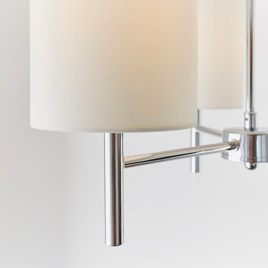 Endon 56642 - Lámpara colgante BRIO 3xE14/40W/230V cromo brillante/blanco