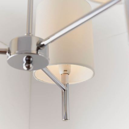 Endon 56642 - Lámpara colgante BRIO 3xE14/40W/230V cromo brillante/blanco