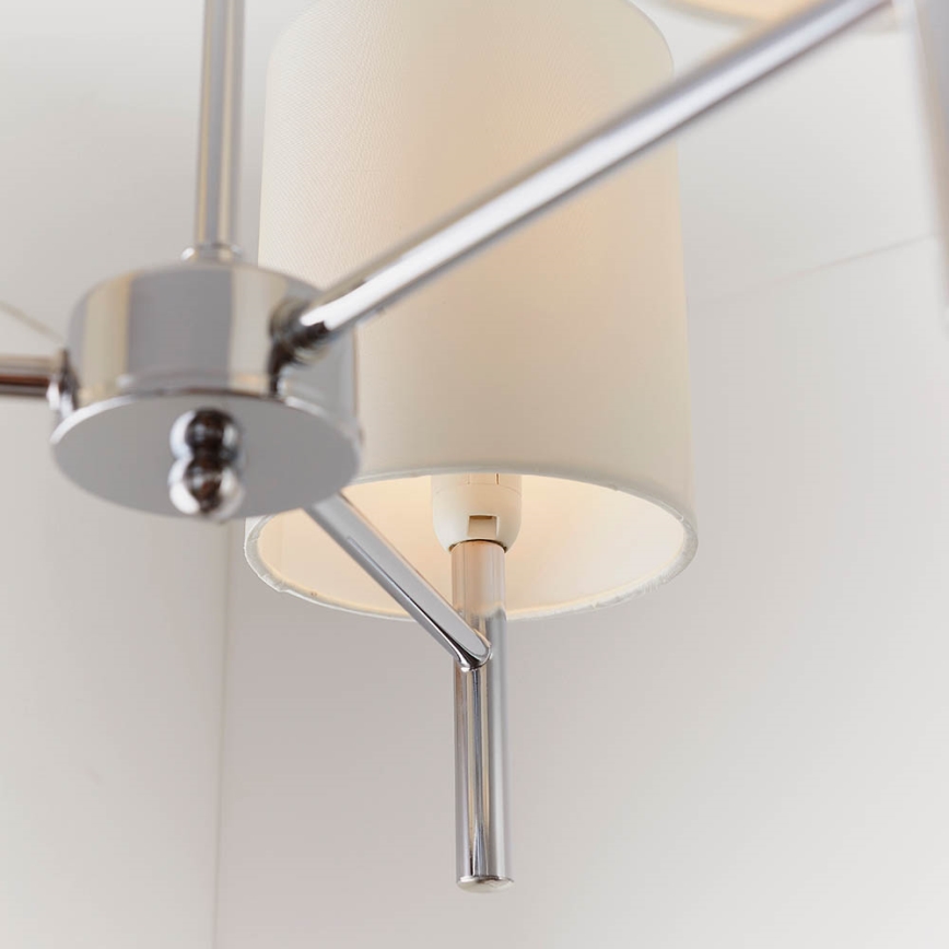 Endon 56642 - Lámpara colgante BRIO 3xE14/40W/230V cromo brillante/blanco
