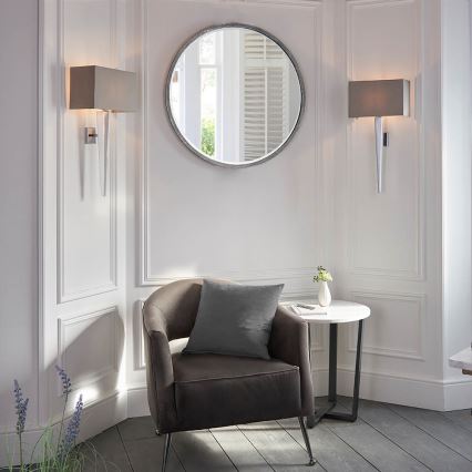 Endon 56706 - Aplique de pared MORETO 1xE14/7W/230V cromo brillante/gris