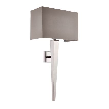 Endon 56706 - Aplique de pared MORETO 1xE14/7W/230V cromo brillante/gris