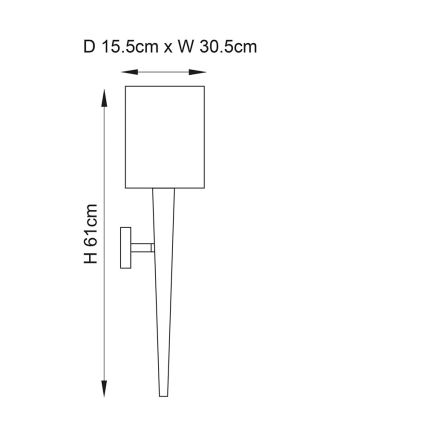 Endon 56706 - Aplique de pared MORETO 1xE14/7W/230V cromo brillante/gris