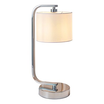 Endon 57917 - Lámpara de mesa regulable CANNING 1xE14/40W/230V cromo brillante/blanco