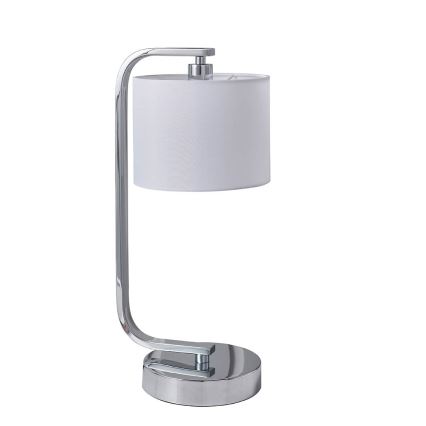 Endon 57917 - Lámpara de mesa regulable CANNING 1xE14/40W/230V cromo brillante/blanco