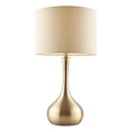 Endon 61191 - Lámpara de mesa regulable PICCADILLY 1xE14/40W/230V latón/beige