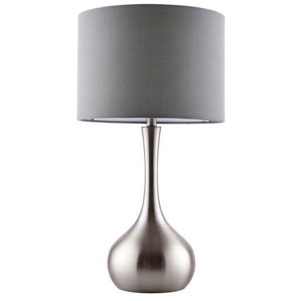 Endon 61192 - Lámpara de mesa regulable PICCADILLY 1xE14/40W/230V cromo mate/gris