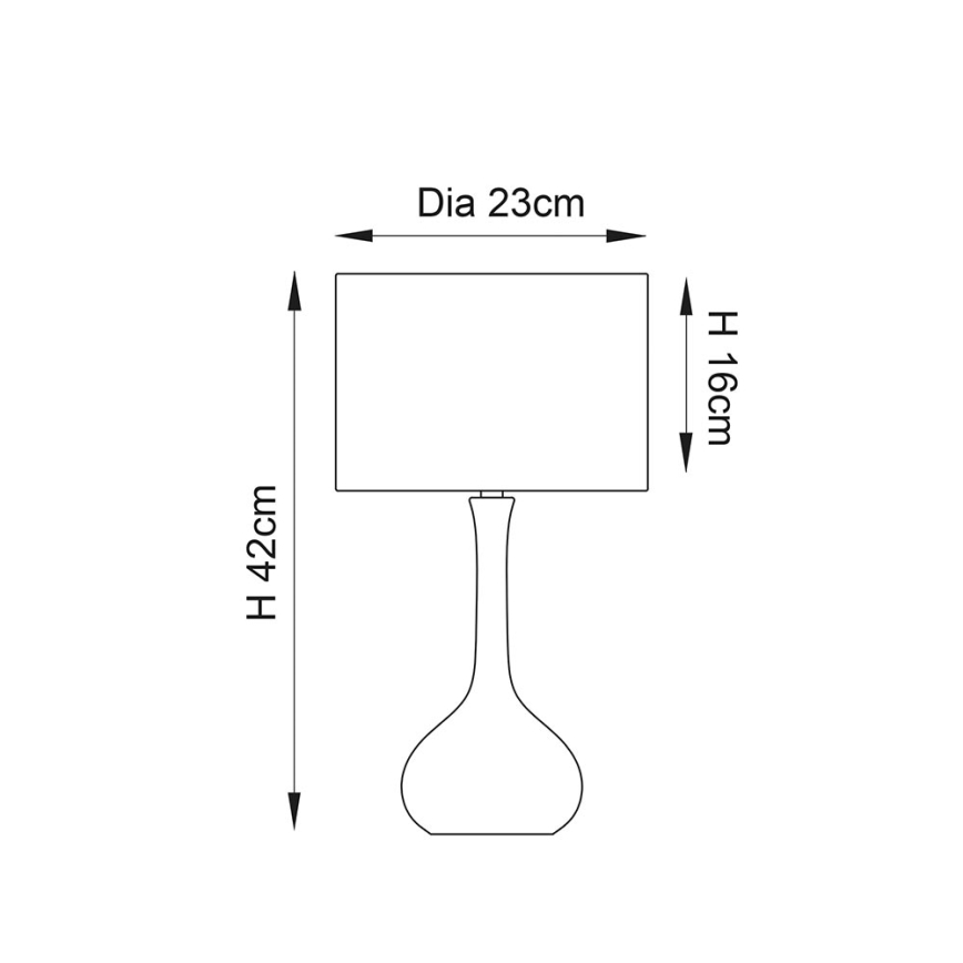 Endon 61192 - Lámpara de mesa regulable PICCADILLY 1xE14/40W/230V cromo mate/gris