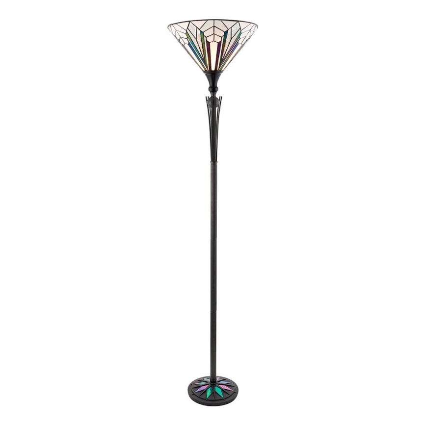 Endon 63933 - Lámpara de pie Tiffany ASTORIA 1xE27/60W/230V Ø 40 cm
