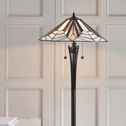 Endon 63934 - Lámpara de pie ASTORIA 2xE27/60W/230V diá. 48 cm