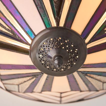 Endon 63935 - Lámpara de techo Tiffany ASTORIA 2xE27/60W/230V Ø 48 cm