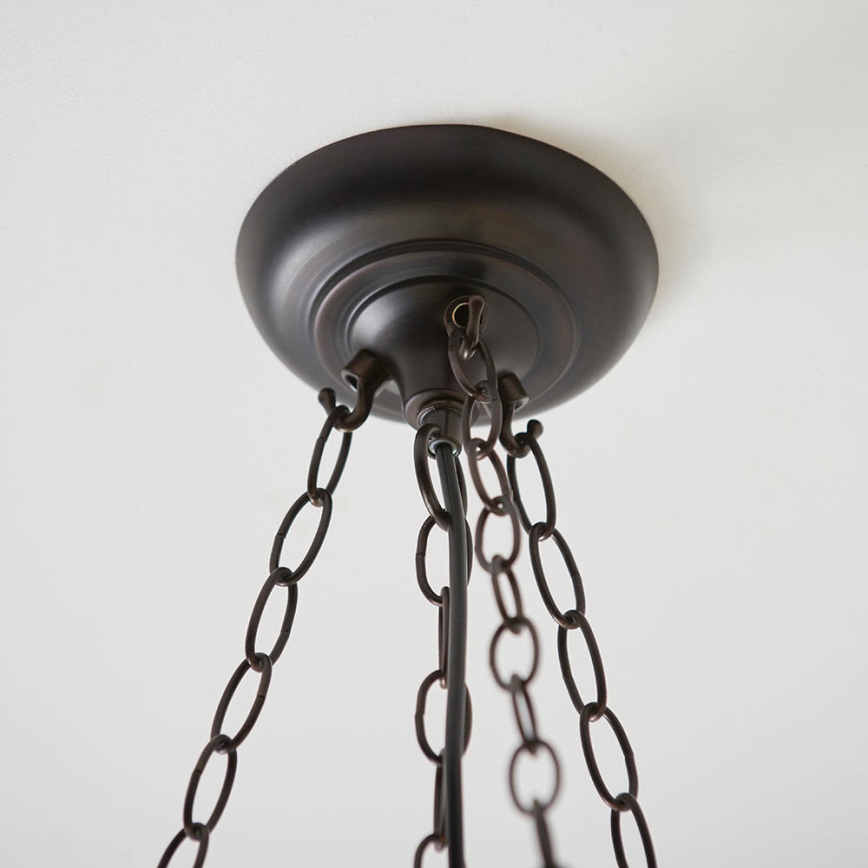 Endon 63936 - Lámpara colgante con cadena Tiffany ASTORIA 3xE27/60W/230V Ø 48 cm