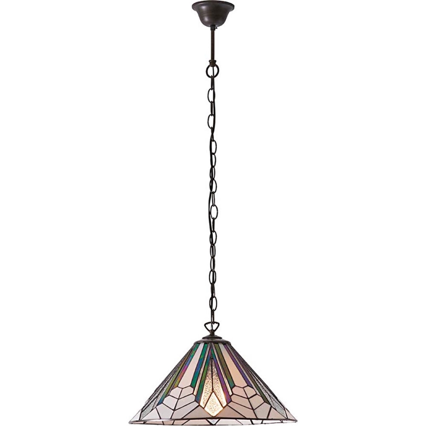 Endon 63937 - Lámpara colgante con cadena Tiffany ASTORIA 1xE27/60W/230V Ø 40 cm