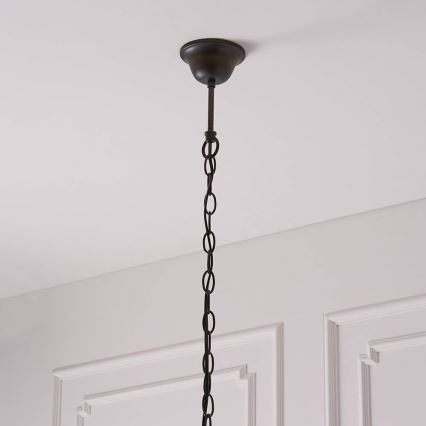 Endon 63937 - Lámpara colgante con cadena Tiffany ASTORIA 1xE27/60W/230V Ø 40 cm