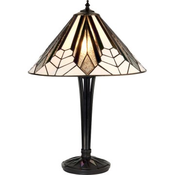 Endon 63939 - Lámpara de mesa ASTORIA 1xE27/60W/230V diámetro 40 cm