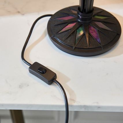 Endon 63939 - Lámpara de mesa Tiffany ASTORIA 2xE27/60W/230V, diámetro 40 cm