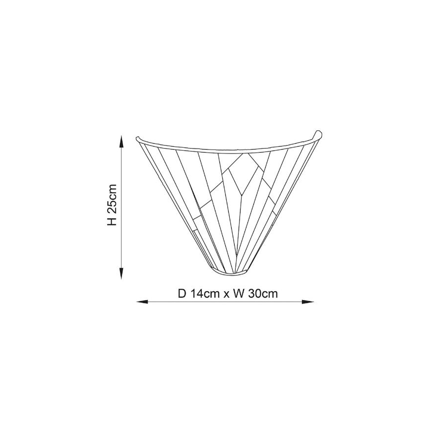 Endon 63940 - Aplique de pared Tiffany ASTORIA 1xE14/40W/230V