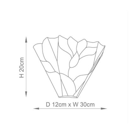 Endon 63964 - Aplique de pared Tiffany BOTANICA 1xE14/40W/230V