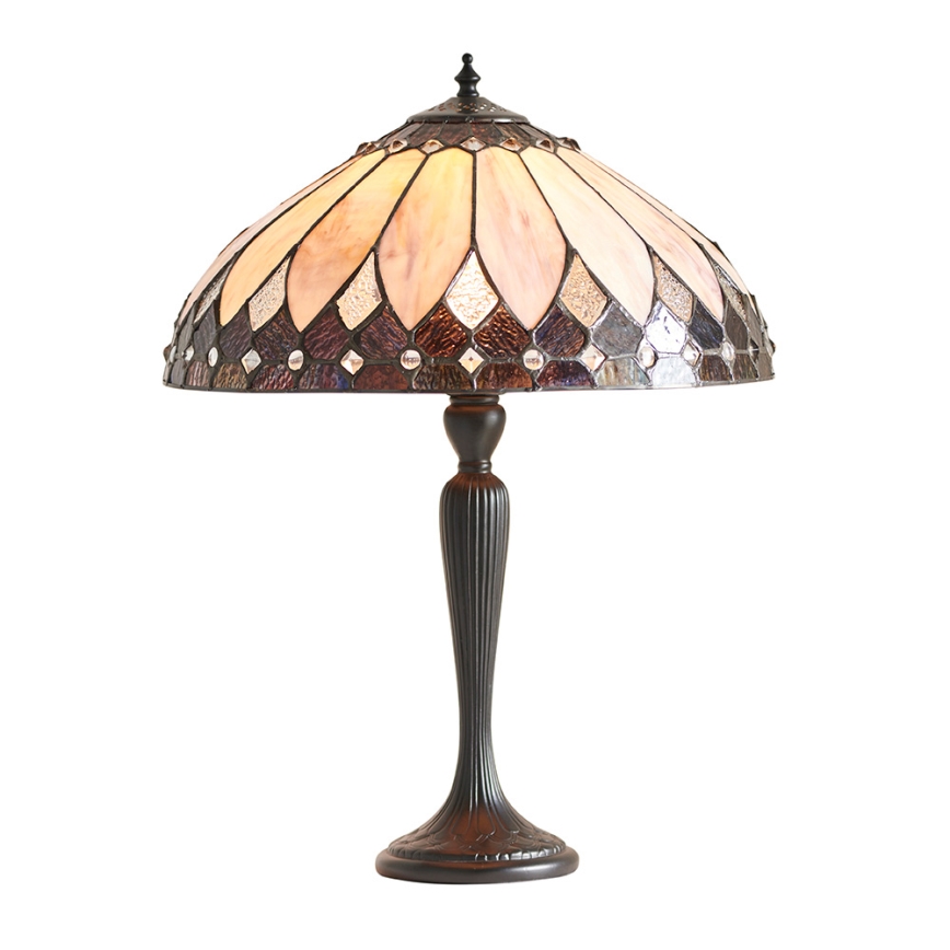Endon 63982 - Lámpara de mesa BROOKLYN 1xE27/60W/230V Ø 40 cm