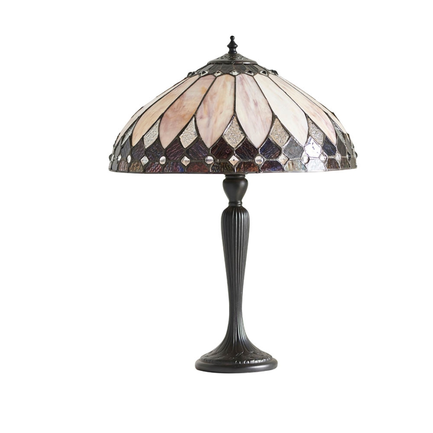 Endon 63982 - Lámpara de mesa BROOKLYN 1xE27/60W/230V Ø 40 cm