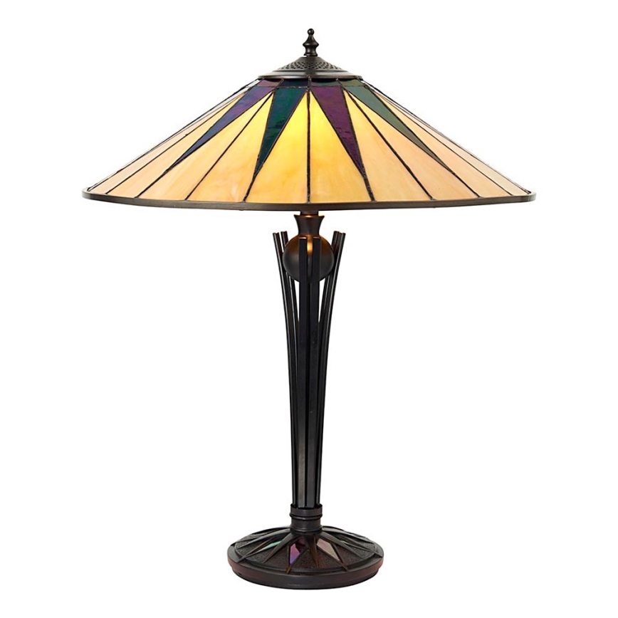 Endon 64045 - Lámpara de mesa DARK STAR 2xE27/60W/230V diá. 49 cm