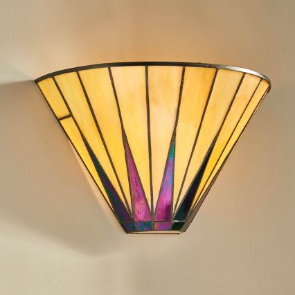 Endon 64046 - Aplique de pared Tiffany DARK STAR 1xE14/40W/230V
