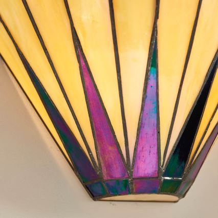 Endon 64046 - Aplique de pared Tiffany DARK STAR 1xE14/40W/230V