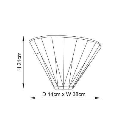 Endon 64046 - Aplique de pared Tiffany DARK STAR 1xE14/40W/230V