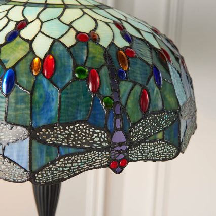 Endon 64069 - Lámpara de pie DRAGONFLY 2xE27/60W/230V diá. 50 cm