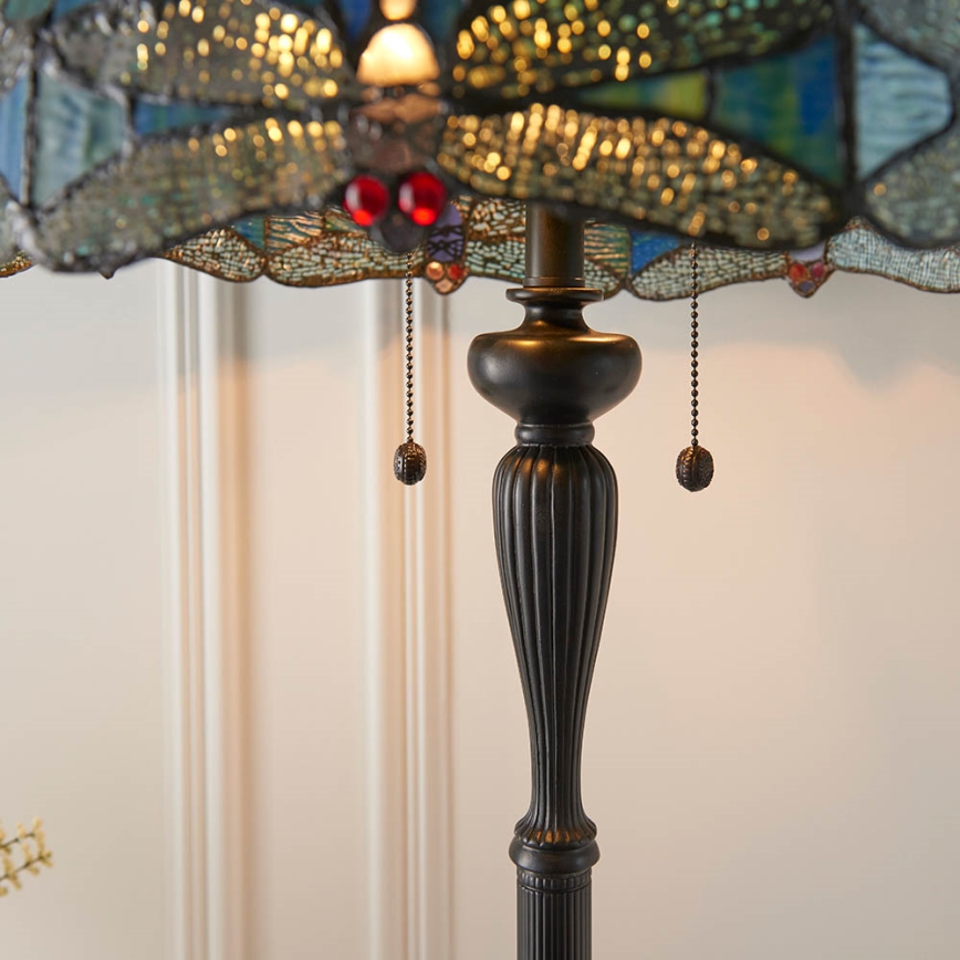 Endon 64069 - Lámpara de pie DRAGONFLY 2xE27/60W/230V diá. 50 cm
