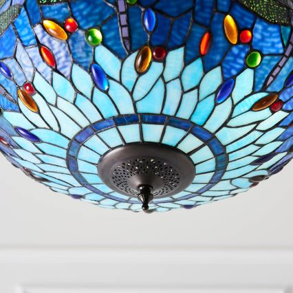 Endon 64075 - Lámpara de araña con cadena DRAGONFLY 3xE27/60W/230V Ø 41 cm