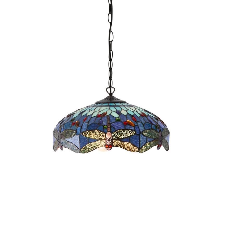 Endon 64080 - Lámpara de araña con cadena DRAGONFLY 3xE27/60W/230V, diámetro 41 cm