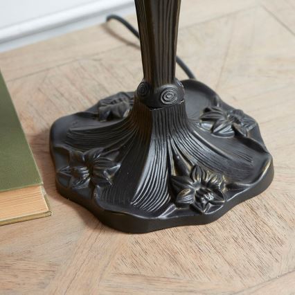 Endon 64085 - Lámpara de mesa Tiffany DRAGONFLY 2xE27/60W/230V Ø 41 cm