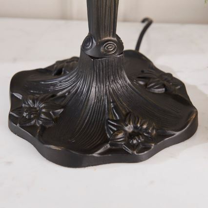 Endon 64086 - Lámpara de mesa Tiffany DRAGONFLY 2xE27/60W/230V Ø 30 cm