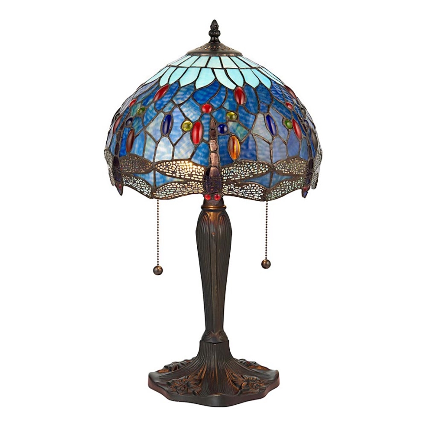Endon 64090 - Lámpara de mesa DRAGONFLY 2xE27/60W/230V diámetro 30 cm