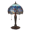 Endon 64090 - Lámpara de mesa Tiffany DRAGONFLY 2xE27/60W/230V Ø 30 cm