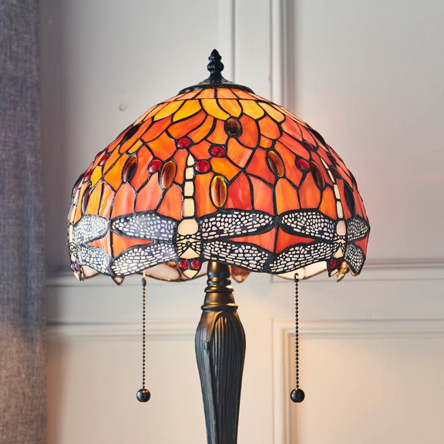 Endon 64092 - Lámpara de mesa DRAGONFLY 2xE27/60W/230V, diámetro 30 cm