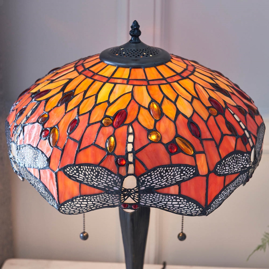Endon 64093 - Lámpara de mesa DRAGONFLY 2xE27/60W/230V Ø 41 cm