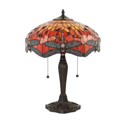 Endon 64093 - Lámpara de mesa DRAGONFLY 2xE27/60W/230V Ø 41 cm