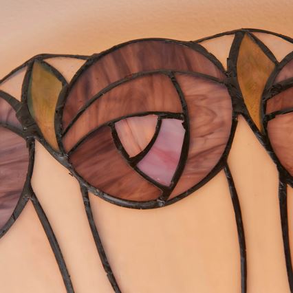 Endon 64173 - Lámpara de techo Tiffany HUTCHINSON 2xE27/60W/230V Ø 50 cm