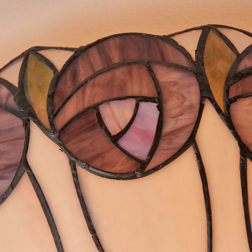 Endon 64173 - Lámpara de techo Tiffany HUTCHINSON 2xE27/60W/230V Ø 50 cm