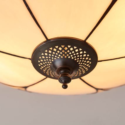 Endon 64182 - Lámpara de techo Tiffany INGRAM 2xE27/60W/230V Ø 45 cm