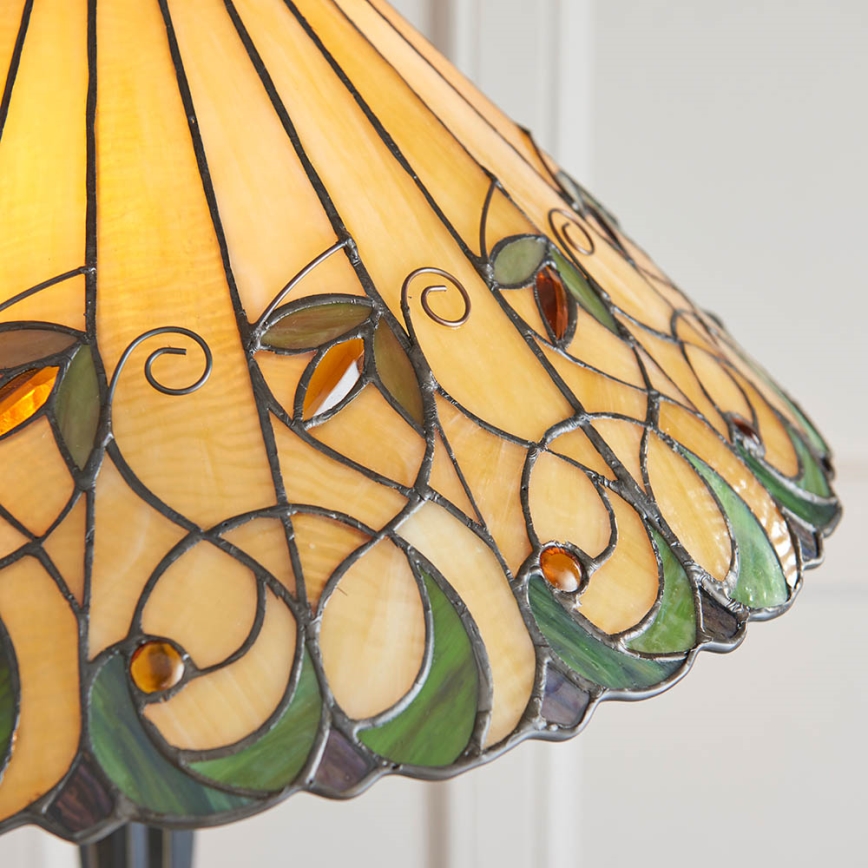 Endon 64192 - Lámpara de pie JAMELIA 2xE27/60W/230V, Ø 50 cm