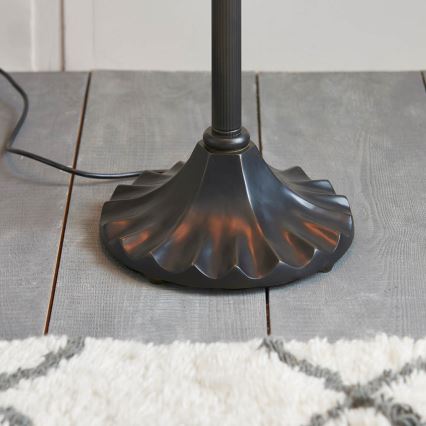 Endon 64192 - Lámpara de pie JAMELIA 2xE27/60W/230V, Ø 50 cm