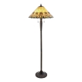 Endon 64192 - Lámpara de pie Tiffany JAMELIA 2xE27/60W/230V, diámetro 50 cm
