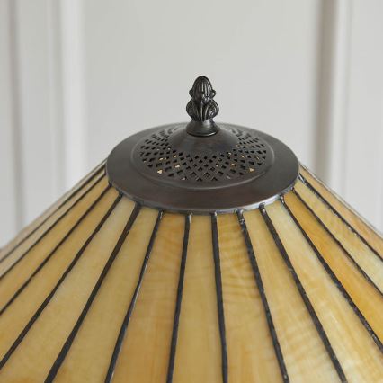 Endon 64192 - Lámpara de pie Tiffany JAMELIA 2xE27/60W/230V, diámetro 50 cm