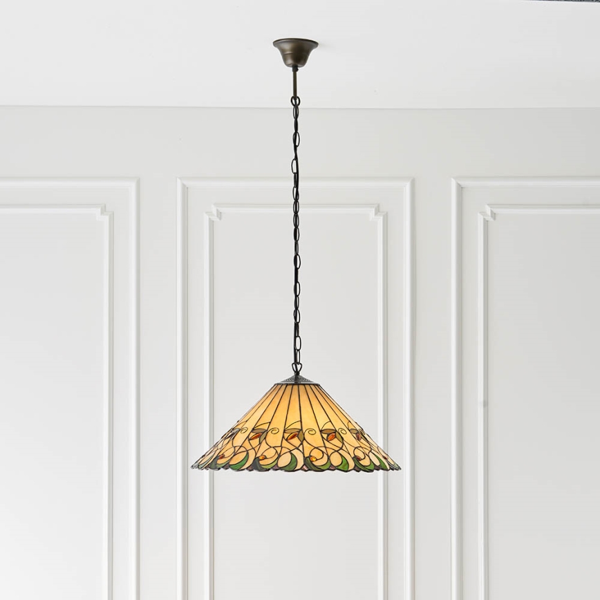 Endon 64194 - Lámpara colgante con cadena JAMELIA 3xE27/60W/230V diá. 50 cm