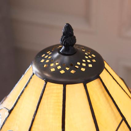 Endon 64195 - Lámpara de mesa Tiffany JAMELIA 1xE27/60W/230V Ø 31 cm